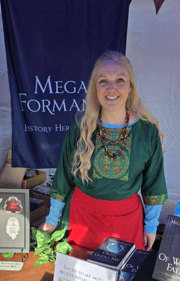 Author at Townsville Medieval Festival 2026 Megan Formanek appears in 10th century Viking Rus costume at Townsville Medieval and Fantasy Festival 2026.